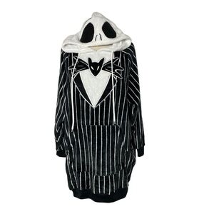 Disney MJC International Jack Skellington Pinstripe Hoodie Dress Size M